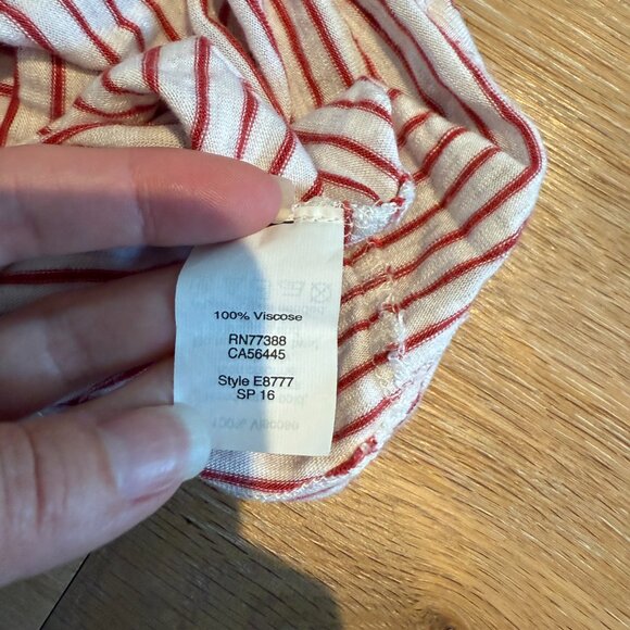 Madewell Long Sleeve Scoop Neck Striped Long Sleeve Tee Like New! - Picture 5 of 5